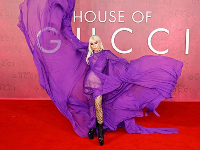 Lady Gaga y su deslumbrante look en la premiere de “House of Gucci”