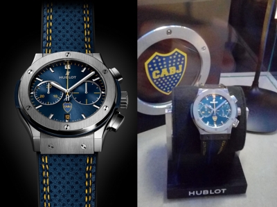 Hublot presentó el exclusivo reloj Classic Fusion Boca Juniors