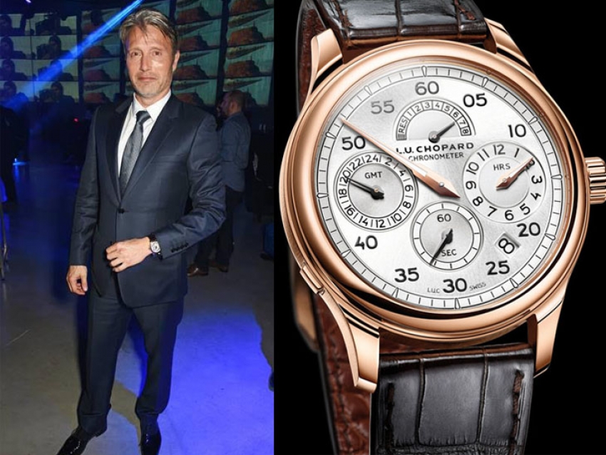 Mads Mikkelsen y su Chopard L.U.C Regulator en la premiere de Rogue One